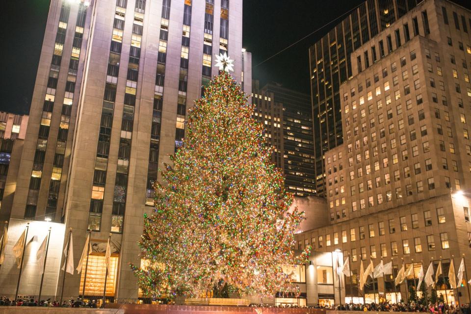 <p>Details are still vague about whether or not in-person tree lightings—like <a href="https://www.rockefellercenter.com/holidays/rockefeller-center-christmas-tree-lighting/" rel="nofollow noopener" target="_blank" data-ylk="slk:the one in Rockefeller Center;elm:context_link;itc:0;sec:content-canvas" class="link ">the one in Rockefeller Center</a>—will still happen this year, but there will be some televised events. Plus, if you have the right spruce, there's no reason you can't stage your own mini version. </p>