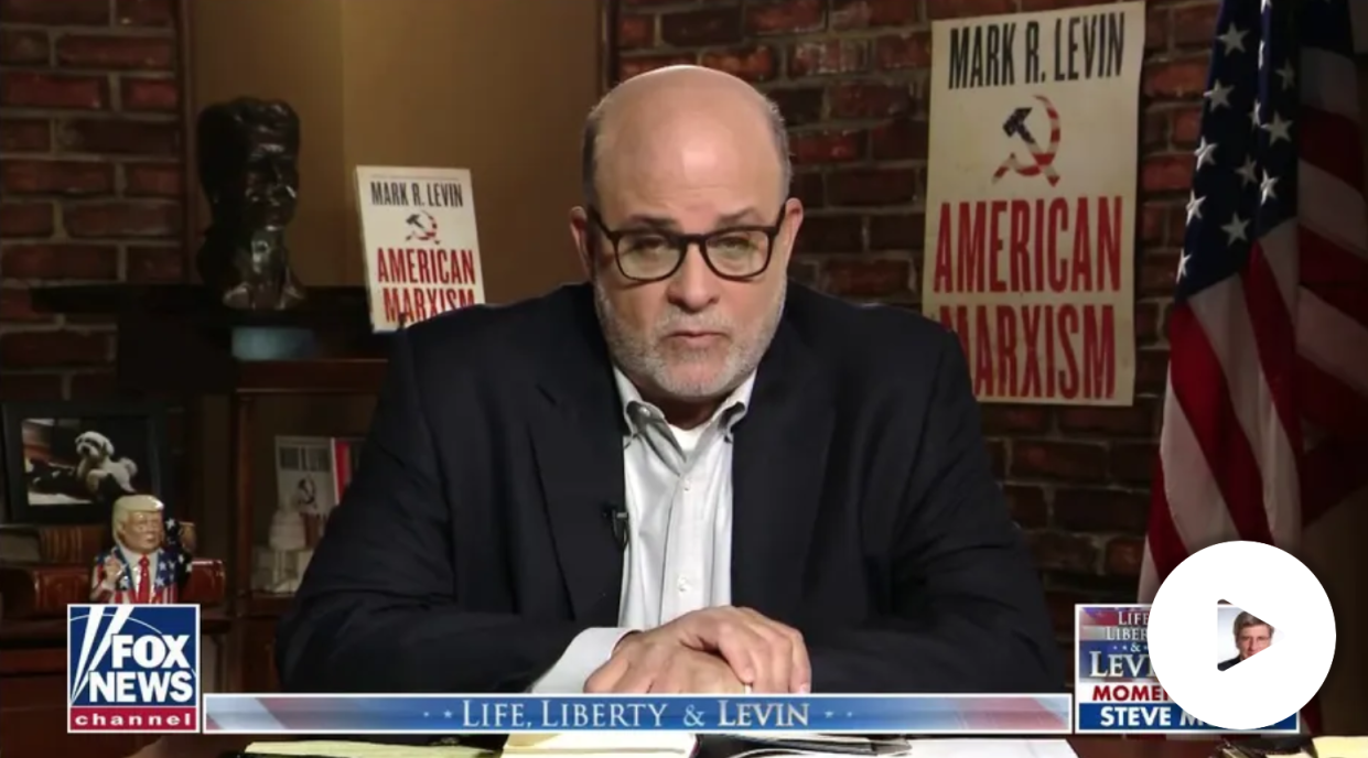 Mark Levin, a Fox News host, was ridiculed for claiming Americans were ‘freer’ before the Revolutionary War (Fox News)