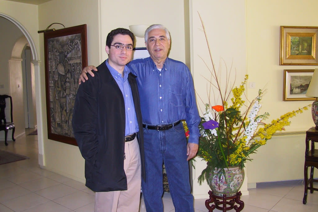 Siamak Namazi with his father, Baquer Namazi. (Courtesy Babak Namazi)