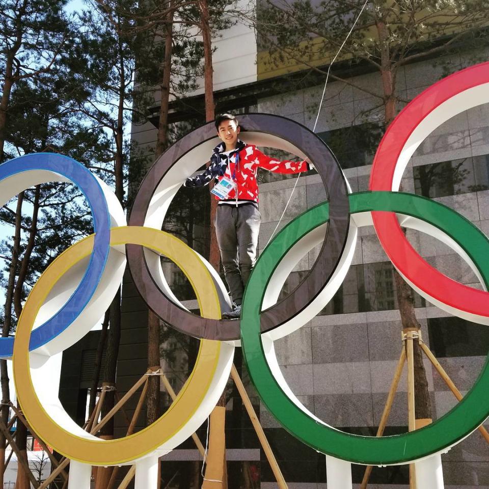 <p>govincentzhou: Soaking it all in #pyeongchang2018 #olympics (Photo via Instagram/govincentzhou) </p>