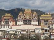 Die Klosteranlage Sungtseling in Shangri-La ist ein echter Blickfang. Doch die Stadt selbst ist entgegen ihres klangvollen Namens überaus gewöhnlich. Foto: Detlef Berg