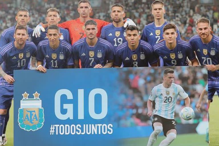 El homenaje de la selección en apoyo a Giovani Lo Celso, que se pierde el Mundial por lesión