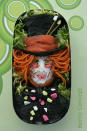 Here's a food-tastic recreation of Johnny Depp's Mad Hatter from the Tim Burton adaptation of 'Alice in Wonderland.' Image courtesy of <a href="http://bento-concept.blogspot.com/" rel="nofollow noopener" target="_blank" data-ylk="slk:Bento Concept;elm:context_link;itc:0;sec:content-canvas" class="link ">Bento Concept</a>.