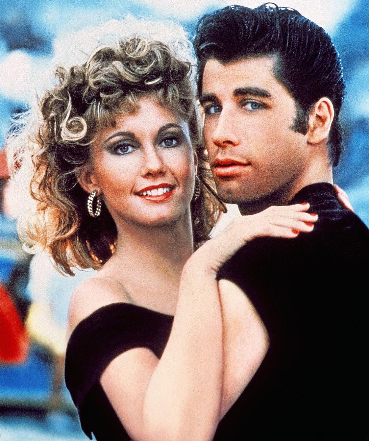 Photo by Paramount/Rso/Kobal/Shutterstock (5886160ch) Olivia Newton-John, John Travolta Grease - 1978 Director: Randal Kleiser Paramount/Rso USA Film Portrait Grease (1978)