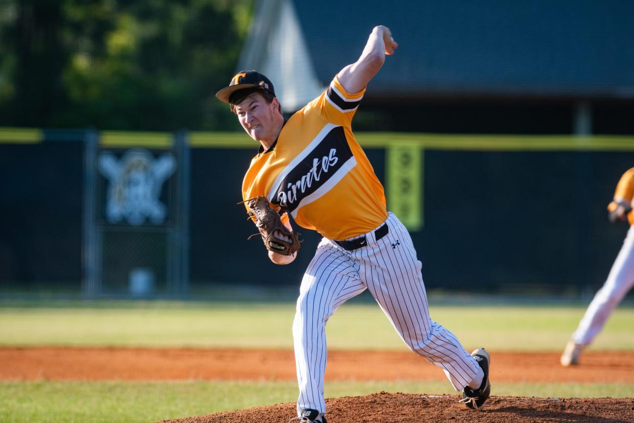 The Topsail baseball and softball teams played at home in the third round of the NCHSAA 4A East state playoffs on Tuesday, May 16, 2023.