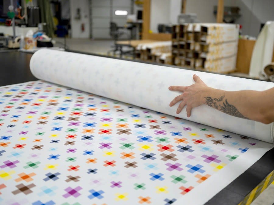 Addition Plus, Steelcase's Pride textile. (Courtesy Steelcase)