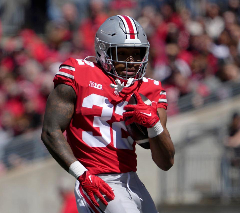 Ohio State running back named preseason AllAmerican Yahoo Sports