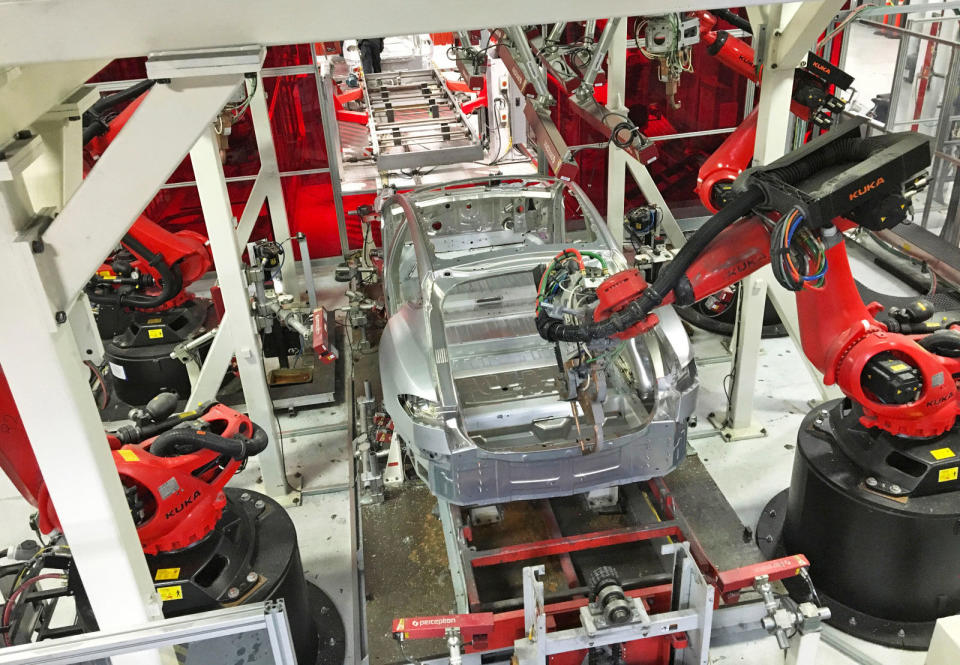Tesla has been struggling lately to meet its automotive production targets,