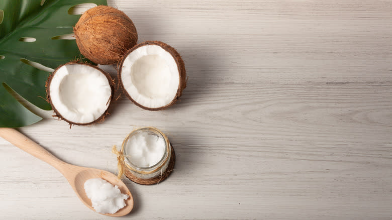 Coconuts and coconut cream