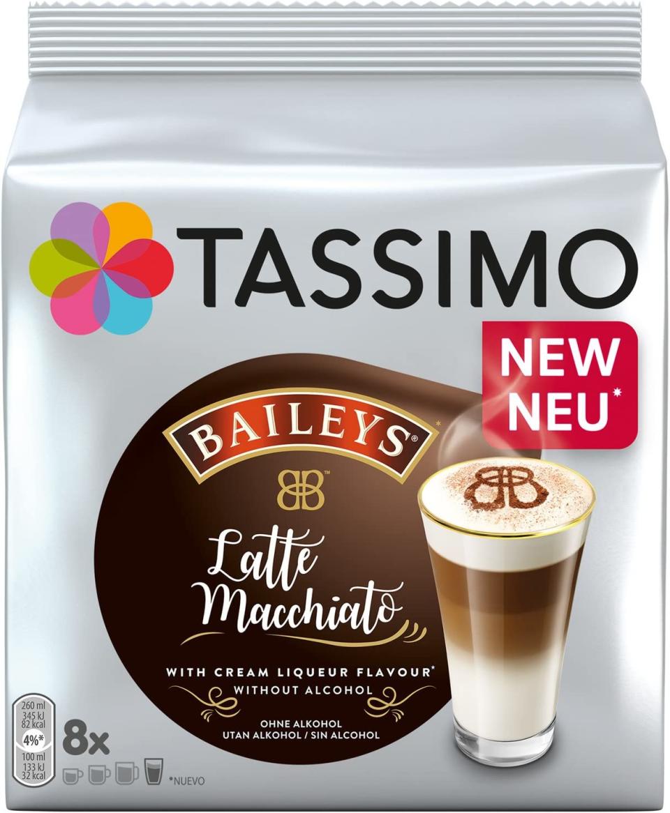 Tassimo Baileys Latte Macchiato T-Discs. Image via Amazon.