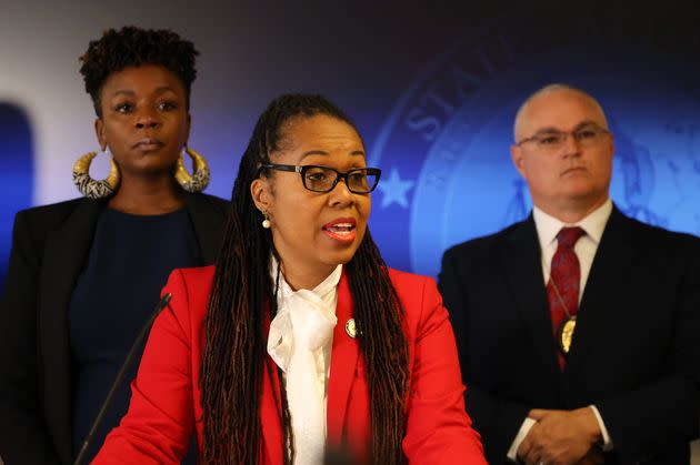 State Attorney Monique H. Worrell was suspended by Florida Gov. Ron DeSantis. 