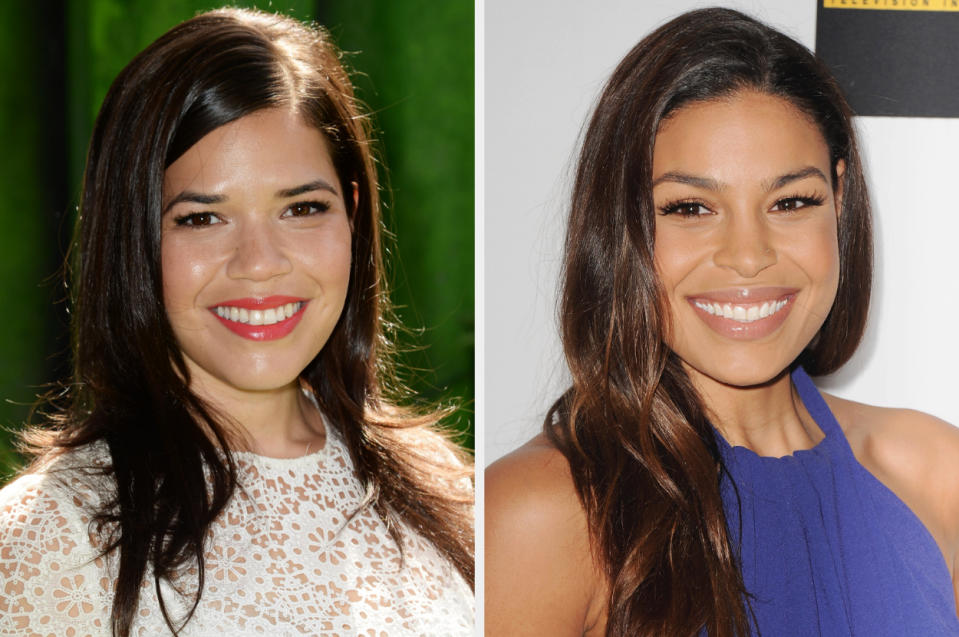 Side-by-side of America Ferrera and Jordin Sparks