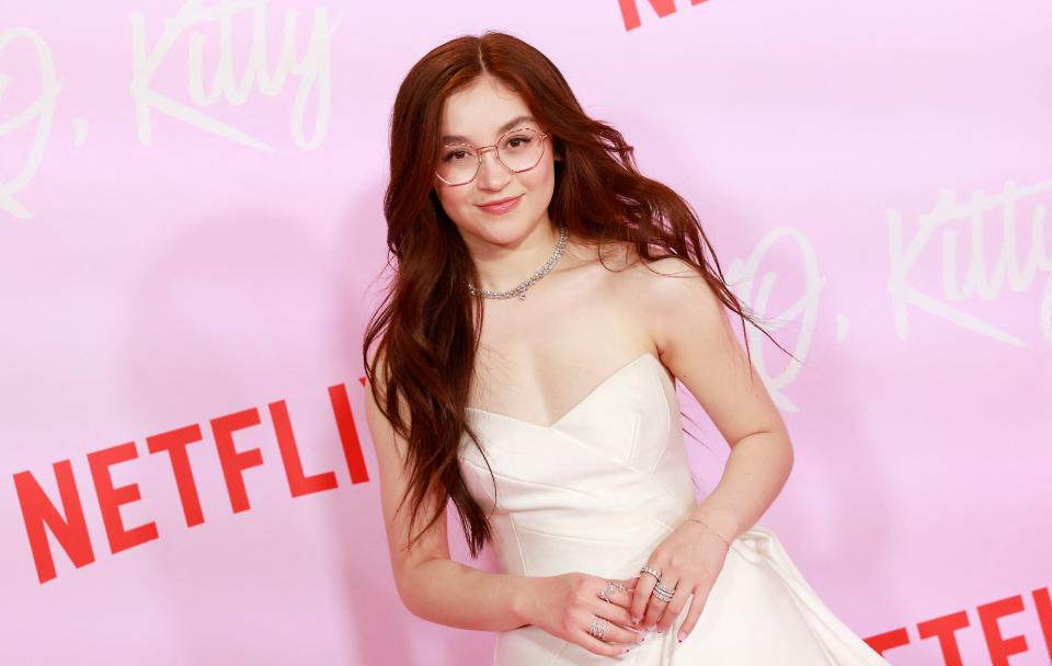 Canadian actress Anna Cathcart arrives for the premiere of 