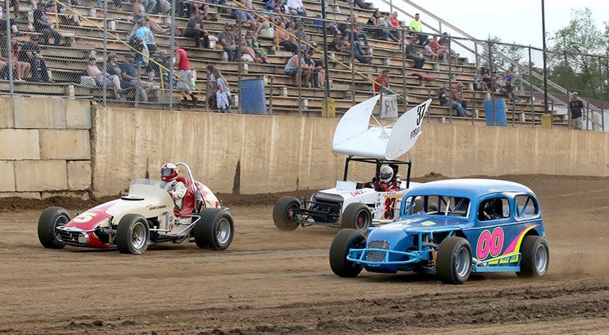 Fans were treated to some unique racing during Old Timer's Night at Butler Motor Speedway on Saturday