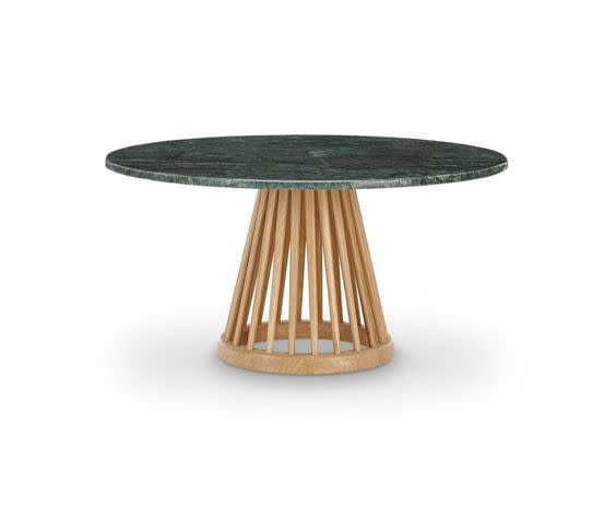 Green Marble Fan Table