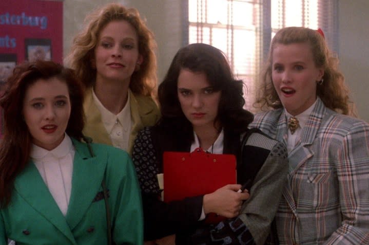 Winona Ryder scowls in Heathers.