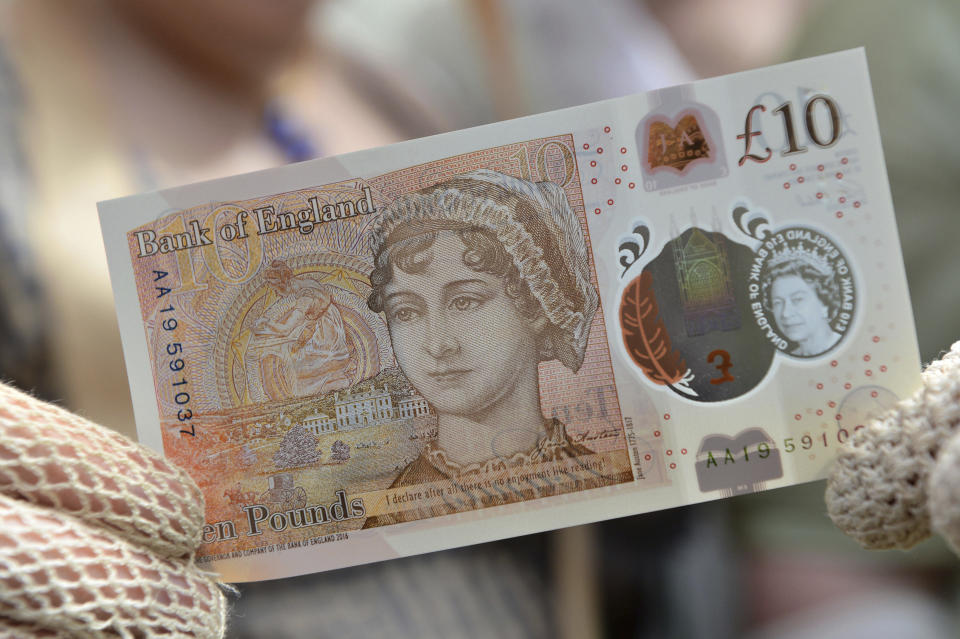 A new £10 note has fetched an astonishing £7,200 at auction