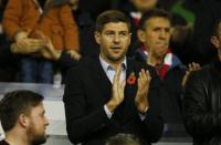 Liverpool v Crystal Palace - Barclays Premier League - Anfield - 8/11/15 Former Liverpool player Steven Gerrard in the crowd Reuters / Andrew Yates Livepic