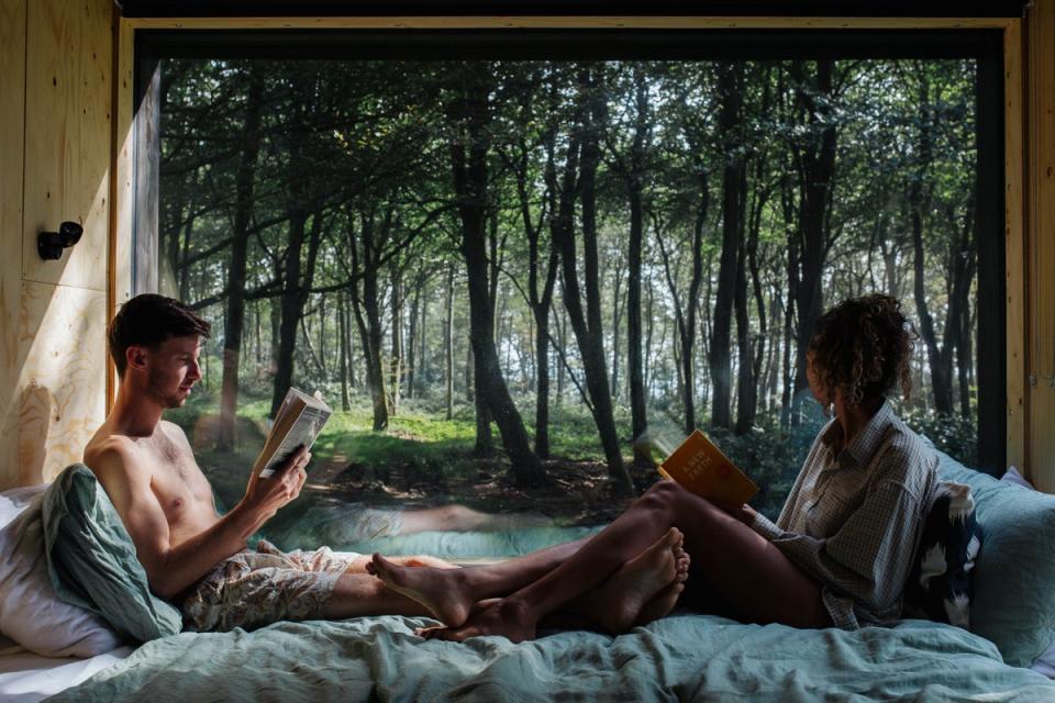 Check into an Unplugged cabin and read an actual book (Unplugged / Pasco Photography)