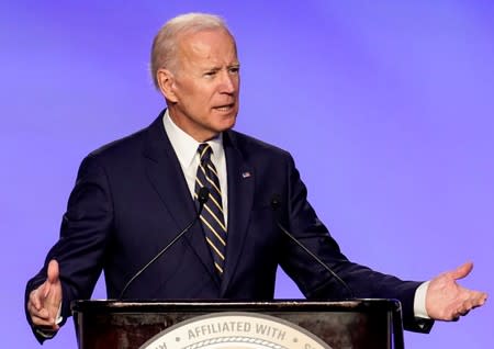 Former Vice President Biden addresses electrical workers’ conference in Washington