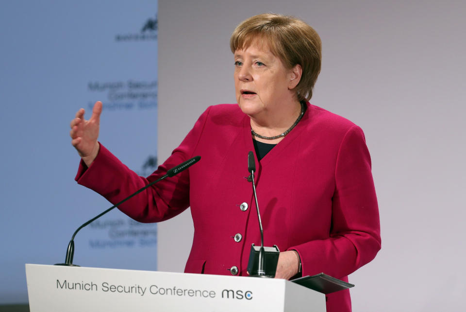 Für ihre Rede auf der Sicherheitskonferenz erhielt Angela Merkel Standing Ovations. (Bild: Alexandra Beier/Getty Images)