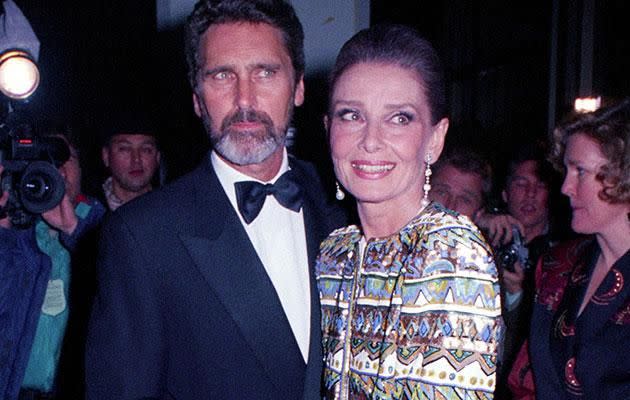 Audrey and Robert pose together. Source: Getty