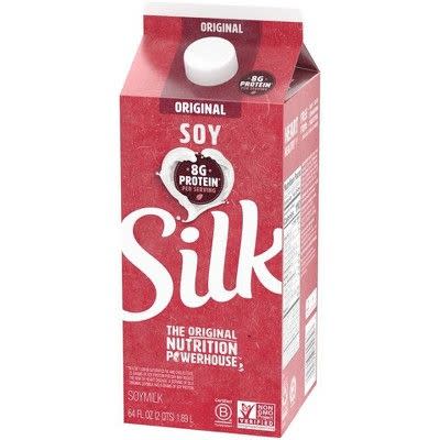 <p><a href="https://go.redirectingat.com?id=74968X1596630&url=https%3A%2F%2Fwww.target.com%2Fp%2Fsilk-original-soy-milk-0-5gal%2F-%2FA-14936452&sref=https%3A%2F%2F" rel="nofollow noopener" target="_blank" data-ylk="slk:Shop Now;elm:context_link;itc:0;sec:content-canvas" class="link ">Shop Now</a></p><p>Silk Original Soy Milk </p><p>target.com</p><span class="copyright">Target</span>