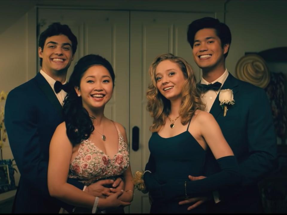 Noah Centineo, Lana Condor, Ross Butler, and Madeleine Arthur in "To All the Boys: Always and Forever."