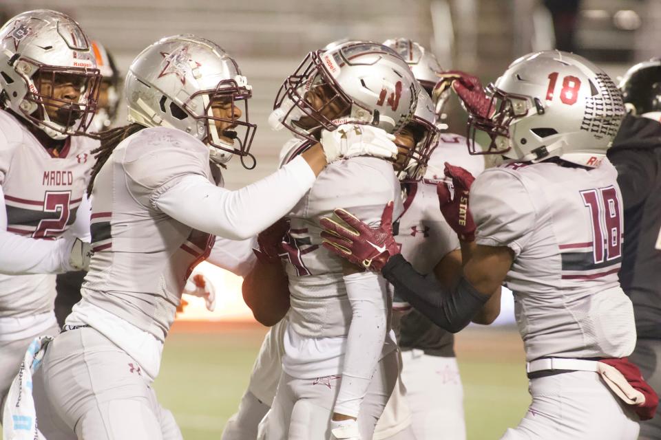 Madison County faced Hawthorne in the FHSAA Class 1R state championship on Dec. 7, 2023, at Bragg Memorial Stadium