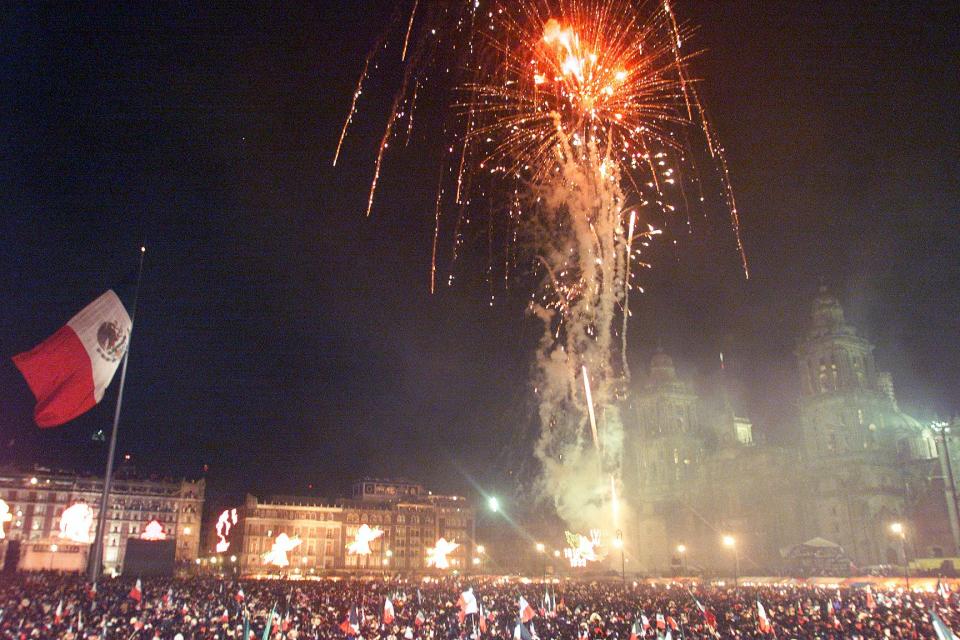 El gobierno mexicano gasta miles de pesos en los festejos del Día de la Independencia  (Foto de: MATIAS RECART/AFP via Getty Images)