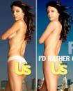 <div class="caption-credit"> Photo by: US Weekly</div><b>Bethenny Frankel <br></b> When the reality star and "Skinny Girl" entrepreneur posed nude for PETA back in 2009, her Times Square billboard was criticized for being overly Photoshopped. Always the over-sharer, Frankel gave US Weekly the original photograph. "Everything I'm about is being honest and being upfront," Frankel told UsMagazine.com. "So if people are talking and saying [the photo] was airbrushed…then, you know what? Here's the picture. Have it your way." <br> <b><br> Related links:</b> <br> <a rel="nofollow noopener" href="http://yhoo.it/wFbuXX" target="_blank" data-ylk="slk:Supermodels without Photoshop;elm:context_link;itc:0;sec:content-canvas" class="link ">Supermodels without Photoshop</a> <br> <a rel="nofollow noopener" href="http://yhoo.it/xGnXuk" target="_blank" data-ylk="slk:New Photoshop Detector Shows Where Images Have Been Altered;elm:context_link;itc:0;sec:content-canvas" class="link ">New Photoshop Detector Shows Where Images Have Been Altered</a> <br> <a rel="nofollow noopener" href="http://yhoo.it/HOuhGR" target="_blank" data-ylk="slk:10 Celebs Who Have Aged Gracefully (and 10 Who Don't Have Time on Their Side);elm:context_link;itc:0;sec:content-canvas" class="link ">10 Celebs Who Have Aged Gracefully (and 10 Who Don't Have Time on Their Side)</a> <br> <br>