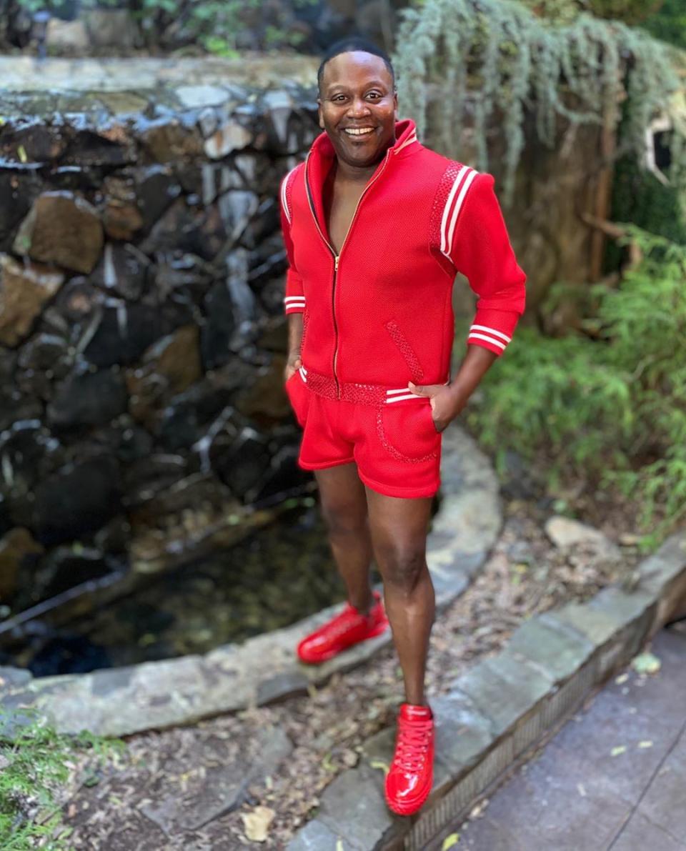 Tituss Burgess was red hot in a shorts-and-jacket combo. Photo: Instagram/instatituss.