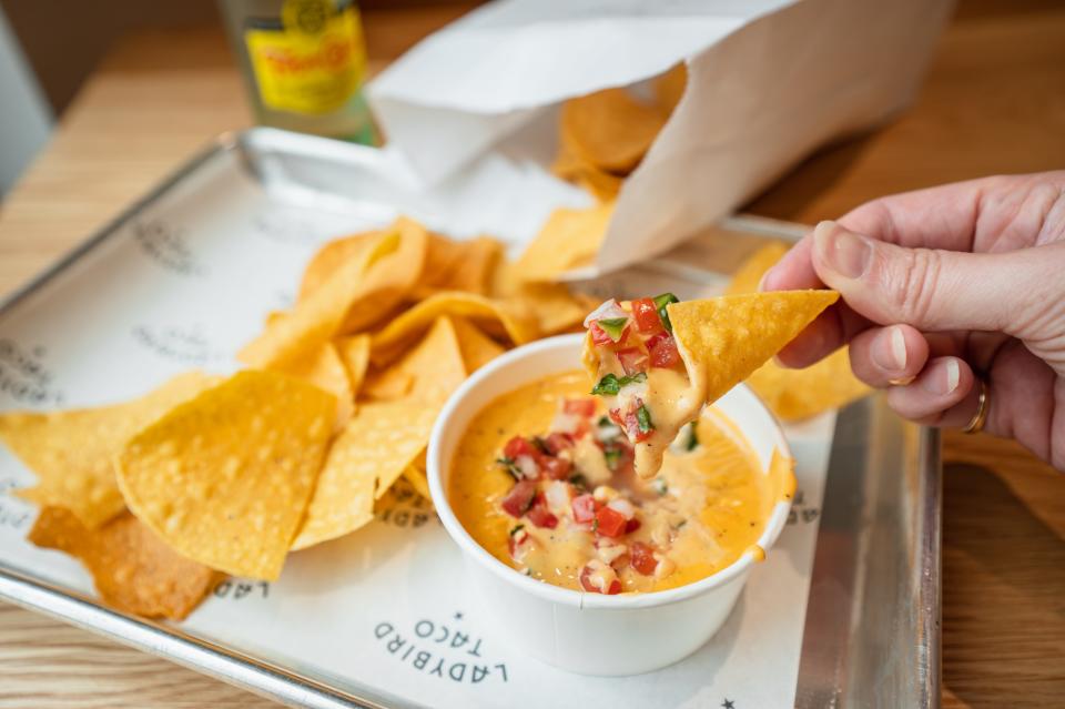 Ladybird Taco's queso can be made "Austin-style" with house-smoked brisket.
(Credit: Courtesy photo)