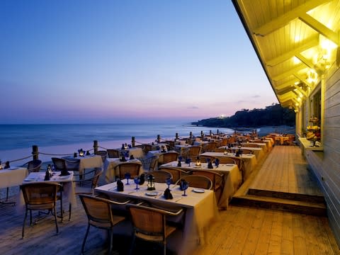 Pine Cliffs has a beach-side restaurant that's great for seafood and views - Credit: roger2