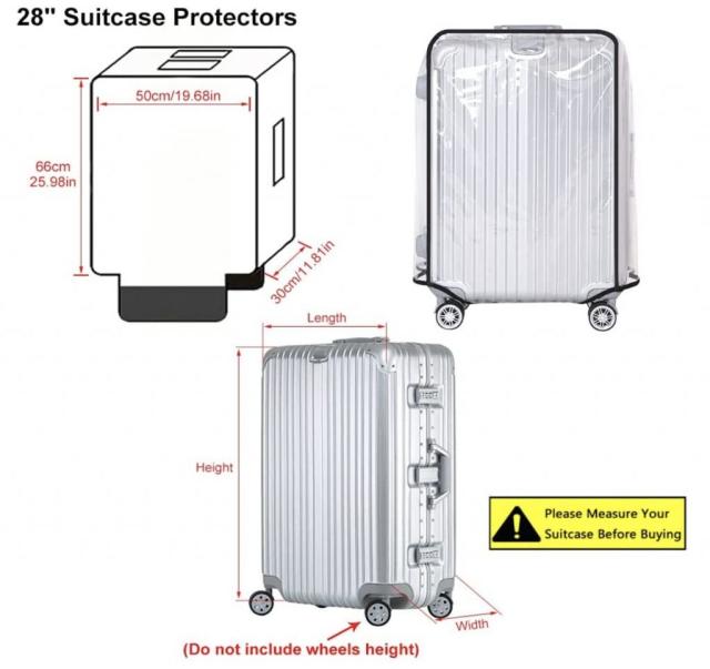 Clear Luggage Covers for Suitcases & Carry-ons