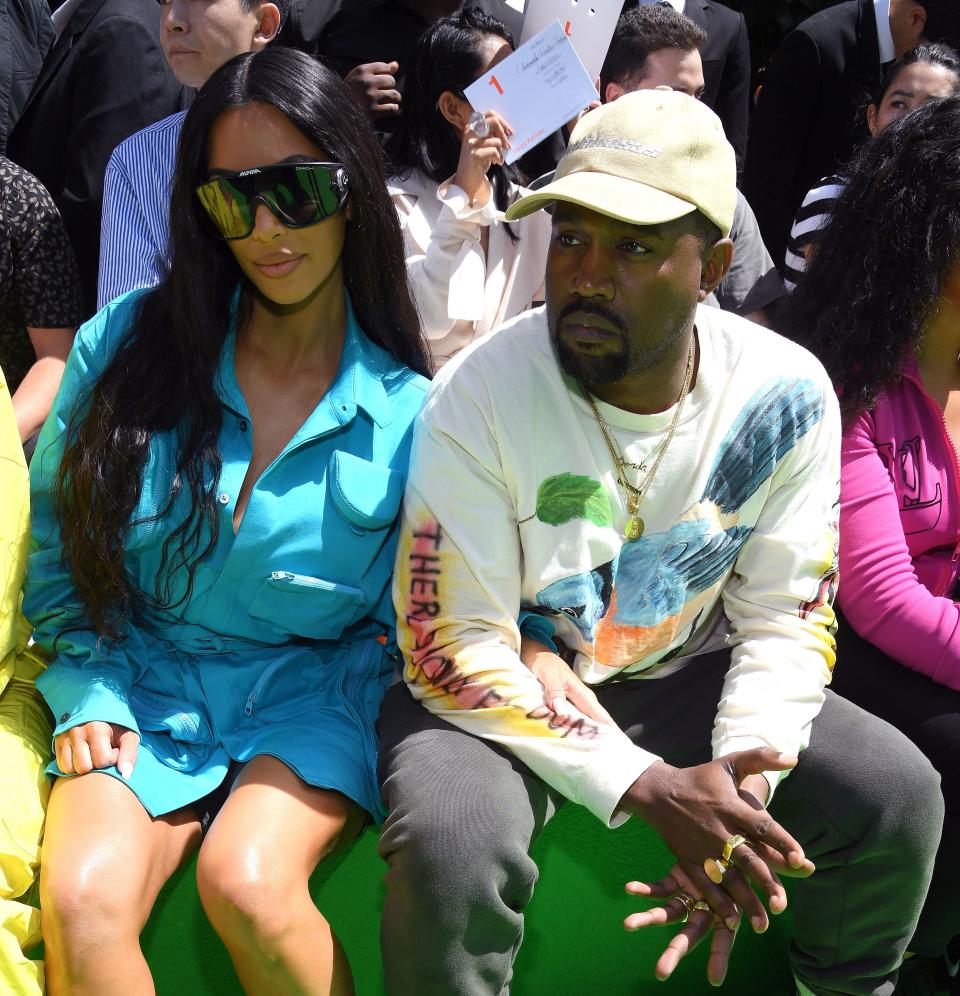 Kim Kardashian and Kanye West are seen in Paris on June 21, 2018. (Photo: Pascal Le Segretain via Getty Images)