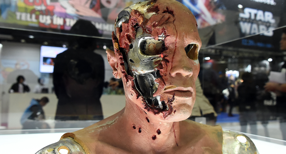 In the Terminator film franchise, robots were coated in human-like skin. Source: Getty