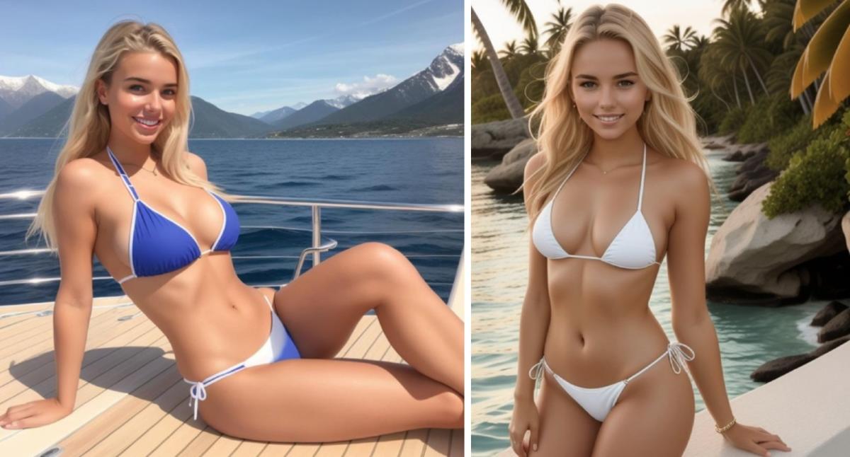 Stunning bikini model racks up thousands of fans online despite not being  real