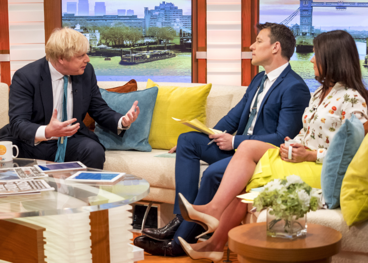 Boris appeared on GMB this morning (Picture: REX/ITV)