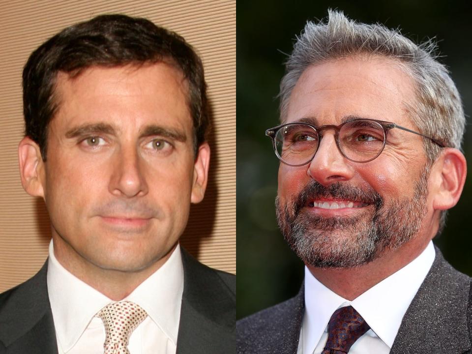 steve carell gray hair