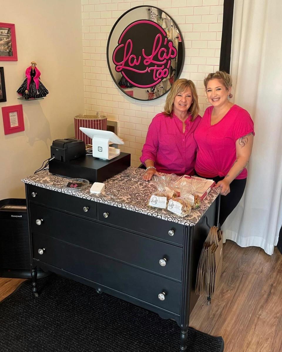 Mary Lyttle, left, helps her daughter Allie Lyttle run her new Brighton "grab and go" storefront.