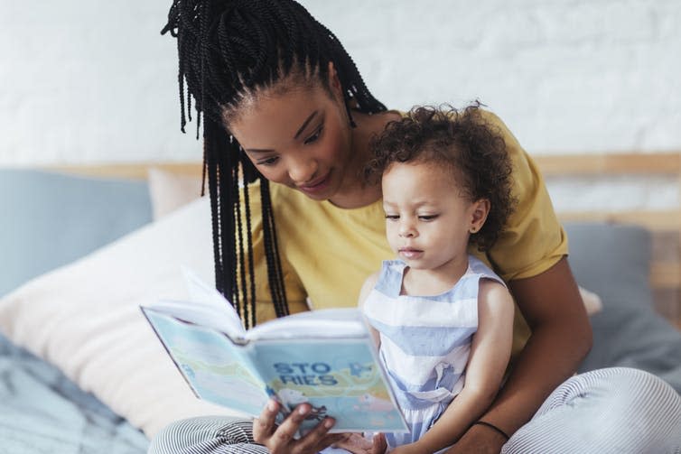 <span class="caption">Even high-earning mothers less likely to return to work when childcare was expensive.</span> <span class="attribution"><a class="link " href="https://www.shutterstock.com/image-photo/beautiful-african-woman-sitting-on-bed-755509864?src=WDqnd_muPG_w9RjTTKXiEg-1-5" rel="nofollow noopener" target="_blank" data-ylk="slk:LStockStudio/Shutterstock;elm:context_link;itc:0;sec:content-canvas">LStockStudio/Shutterstock</a></span>