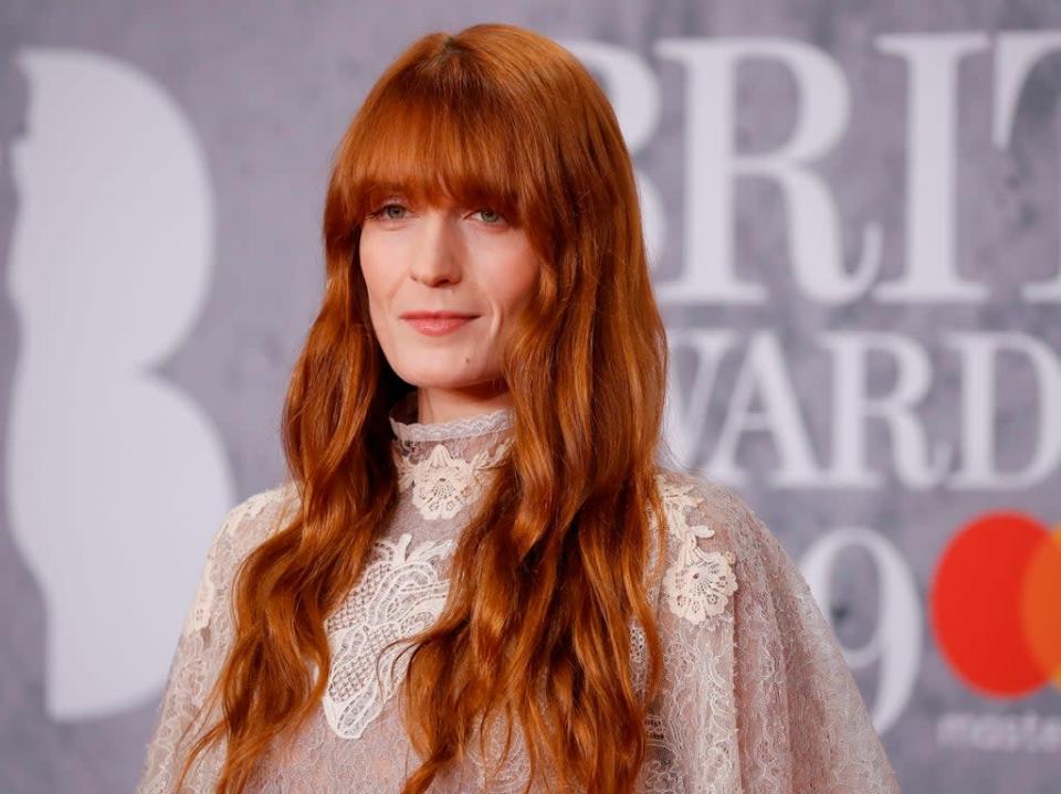 Florence Welch at the Brit Awards (AFP via Getty Images)
