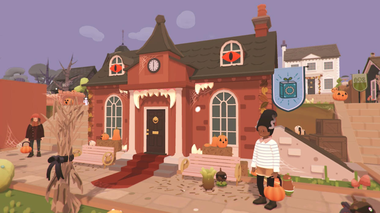  A screenshot from Ooblets' 1.3 Halloween Event Update. 