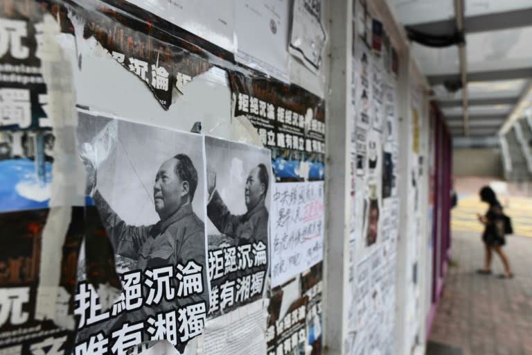 As term kicked off earlier this month, posters and banners calling for semi-autonomous Hong Kong to split from the mainland were plastered on walls and bulletin boards after a tense summer that saw pro-democracy lawmakers ousted and leading activists jailed