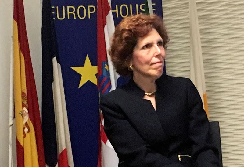 FILE PHOTO: Cleveland Fed President Loretta Mester speaks in London