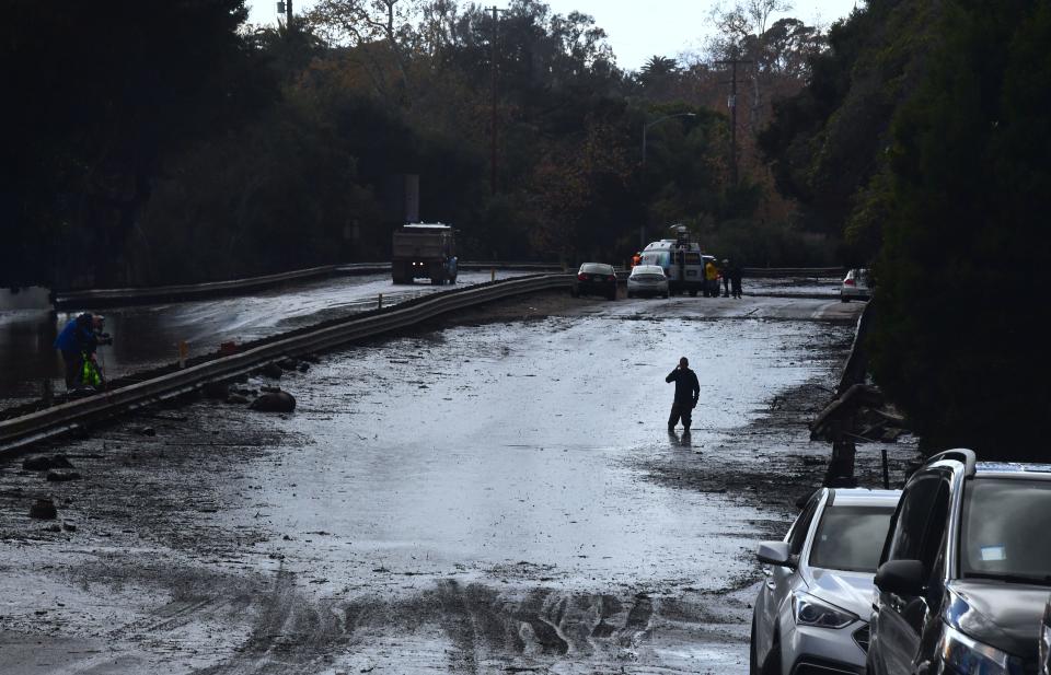 Record rain and mudslides hit California