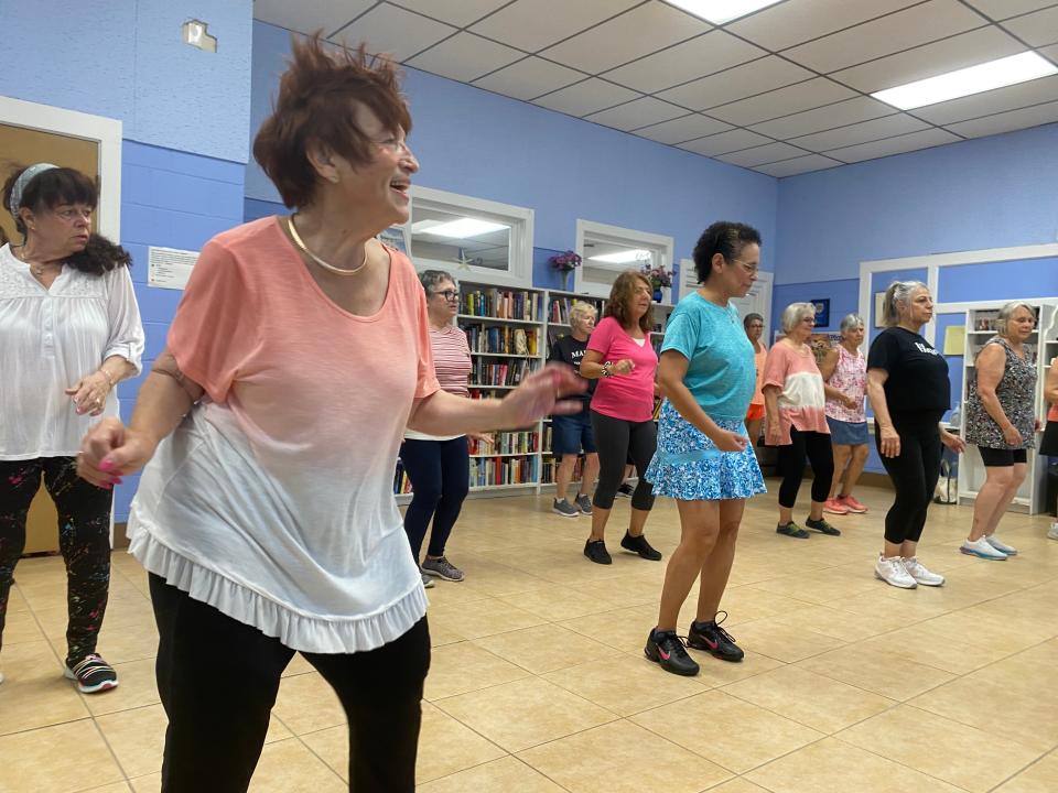 Tuesday morning's Shake It Up class at the Center for Active Living led by dance instructor Rhonda DiCarlo.