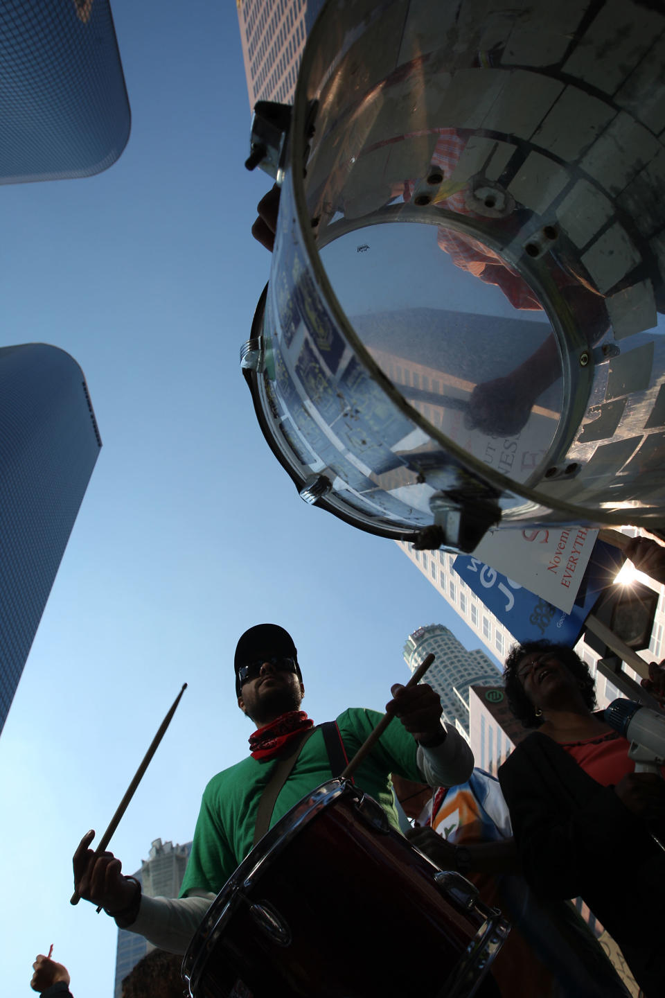 Occupy Protesters March In Downtown L.A.