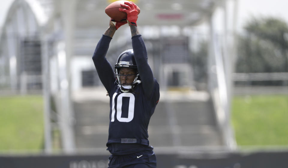 DeAndre Hopkins agreed to a five-year extension with the Houston Texans. (AP)